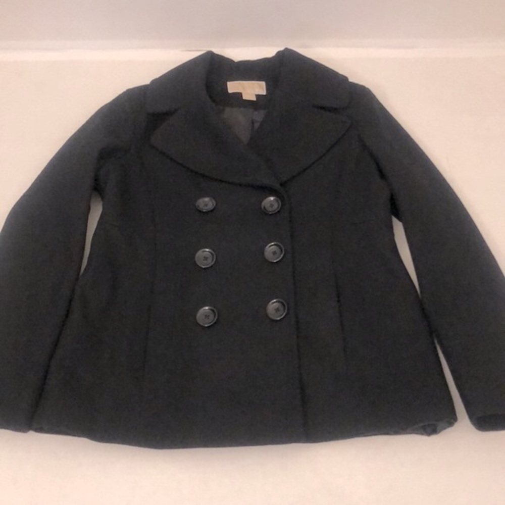 MICHAEL Michael Kors Wool, Front Pockets Double Breasted Coat/EUC - Picture 5 of 15